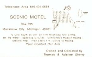 Scenic Motel - 1988 Yearbook Ad
